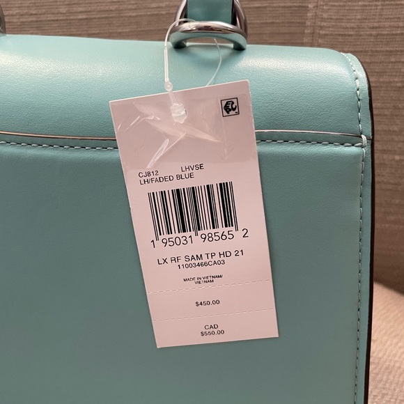 Coach Sammy Top Handle Bag 21 in colour Faded Blue NWT - Picture 5 of 16